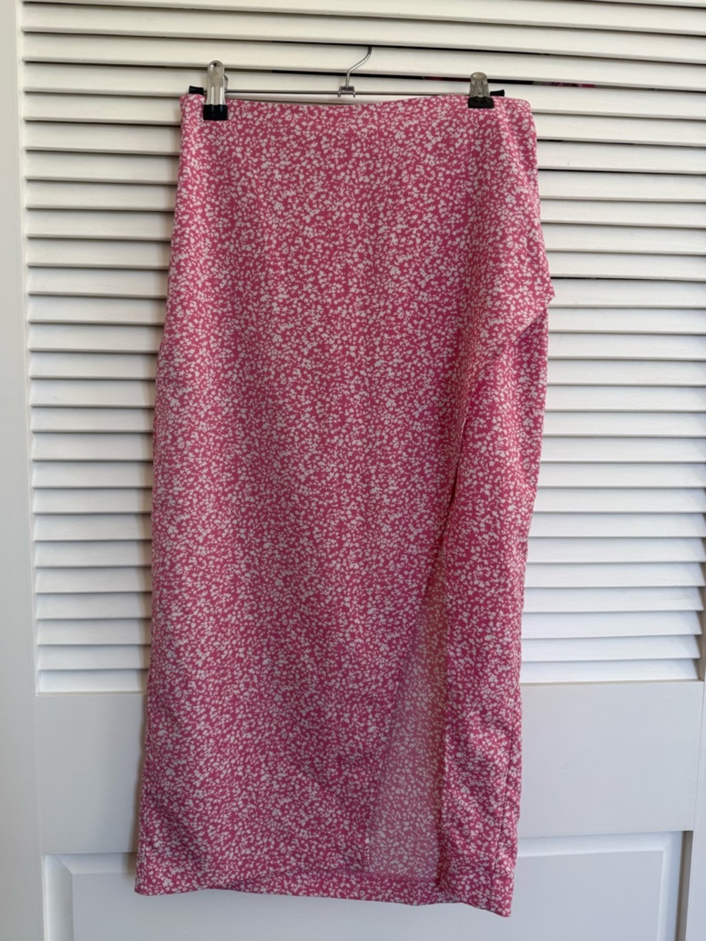 Abercrombie Pink Floral Midi Skirt — Size Small